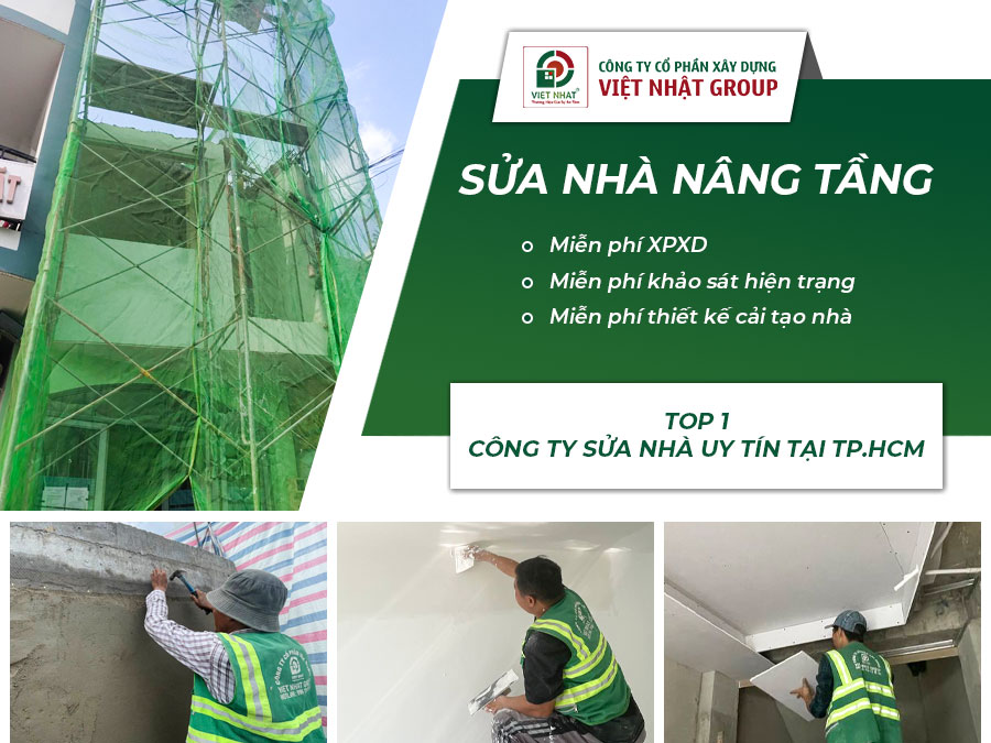 Đơn Giá Sửa Nhà Nâng Tầng TPHCM - Báo Giá Sửa Nhà Chi Tiết