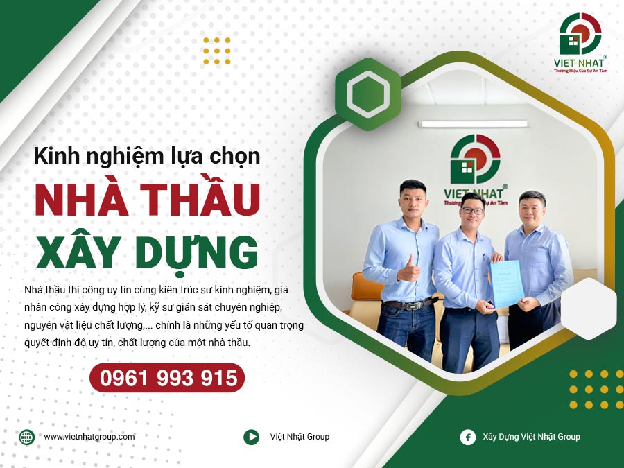 Bí quyết chọn nhà thầu xây dựng uy tín, chất lượng 