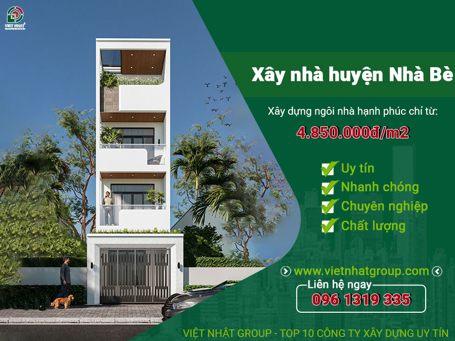 Giá xây nhà Huyện Nhà Bè – Công ty xây dựng nhà uy tín 