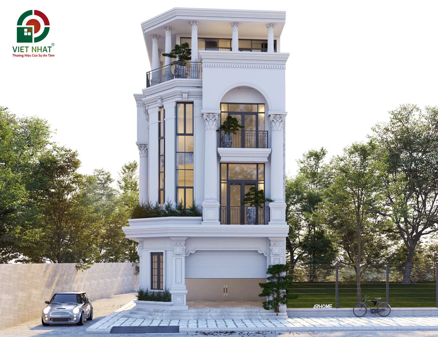 Nhà 2 mặt tiền cổ điển