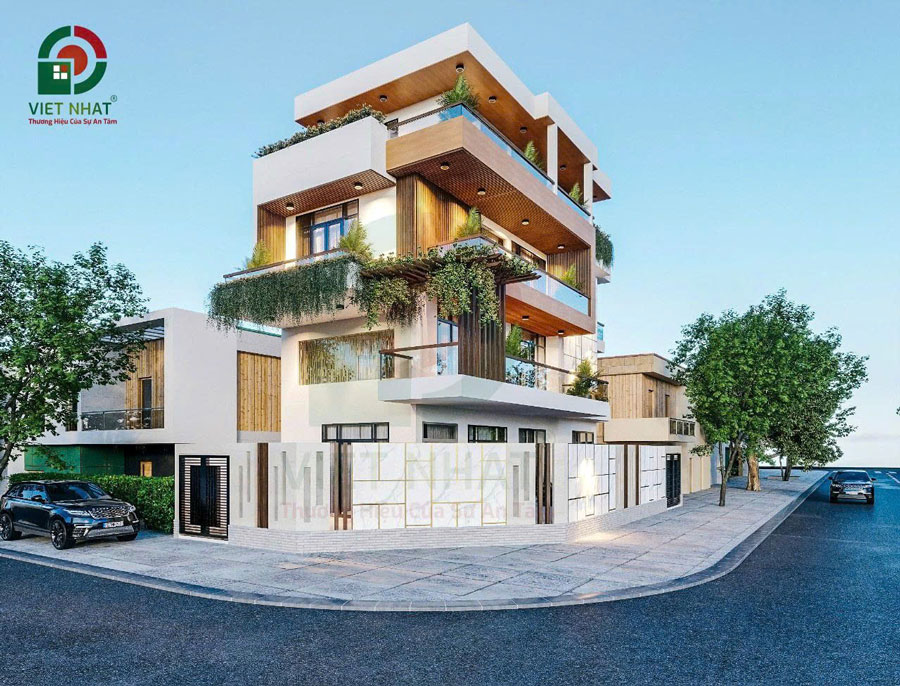 Nhà 2 mặt tiền hiện đại