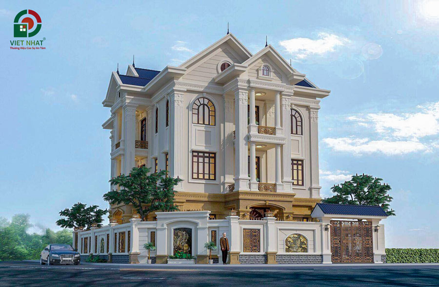 Nhà 2 mặt tiền tân cổ điển 