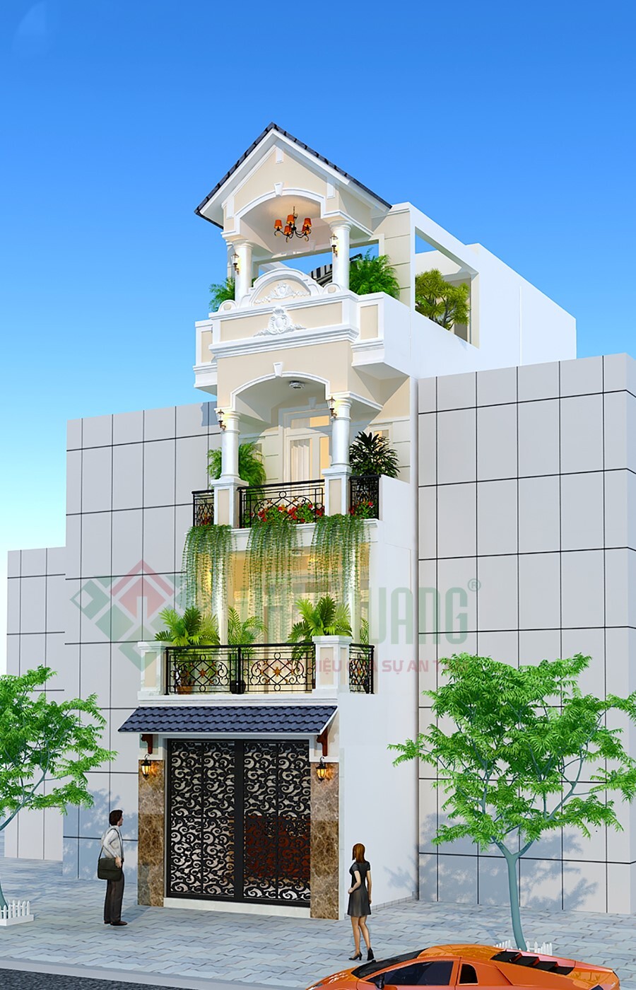 mẫu nhà phố 6m