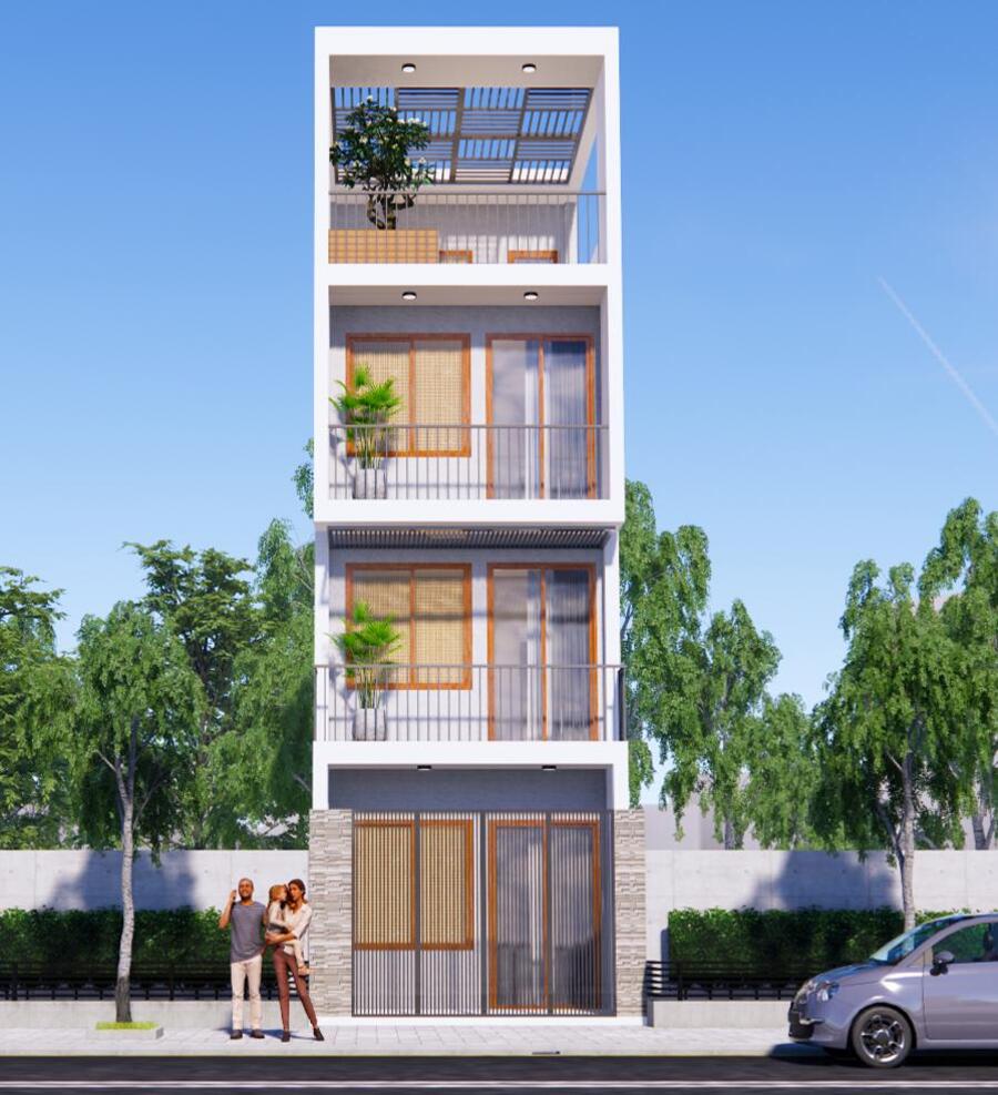 “Mẹo” thiết kế nhà phố 4 tầng 60m2 tiêu chuẩn với chi phí hợp lý nhất 