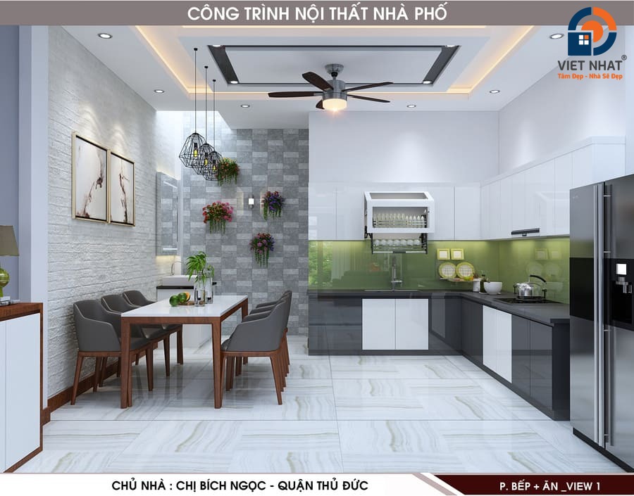 thiết kế nhà phố 4 tầng hiện đại