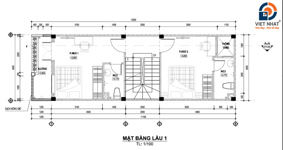 nhà phố 3 tầng hiện đại đẹp