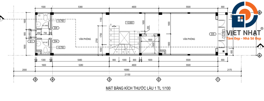 nhà phố 6 tầng