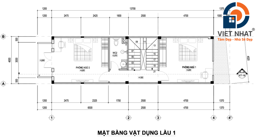 nhà phố 4 tầng tân cổ điển