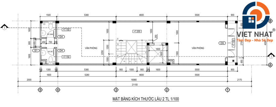 nhà phố 6 tầng hiện đại