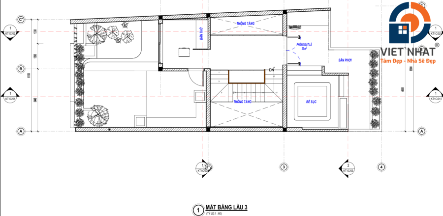 nhà phố 4 tầng hiện đại