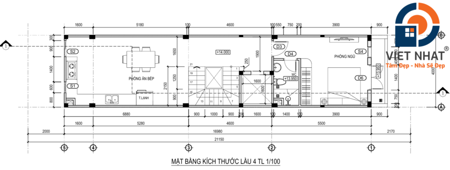 nhà phố 6 tầng hiện đại