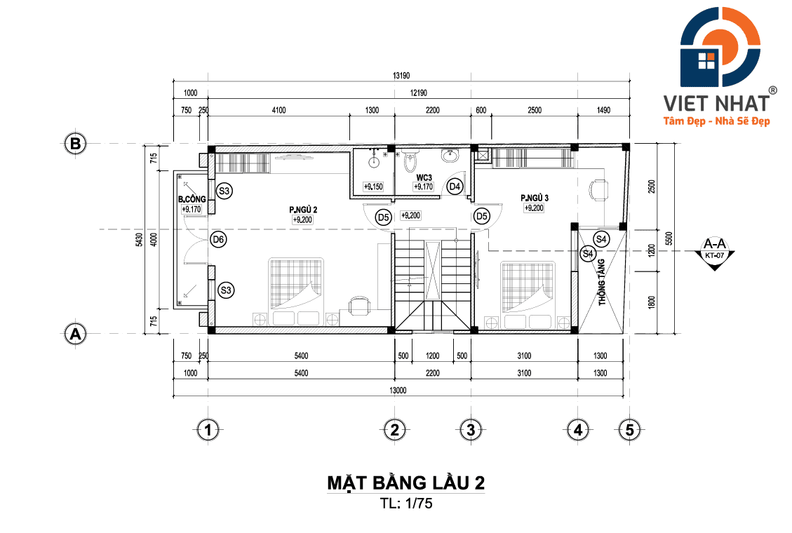 nhà phố 5 tầng