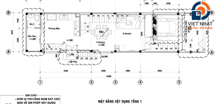 nhà phố 4 tầng tân cổ điển