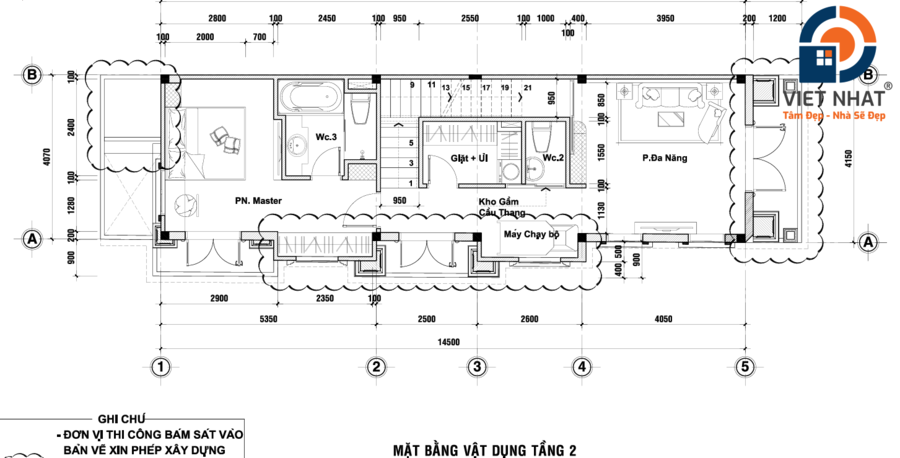 nhà phố 4 tầng tân cổ điển