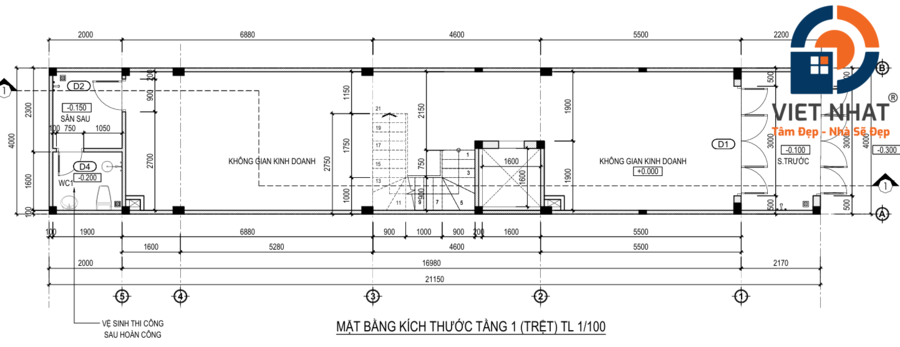 nhà phố 6 tầng đẹp