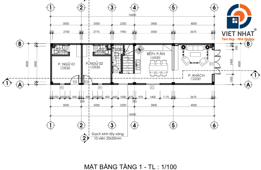 nhà phố 3 tầng đẹp