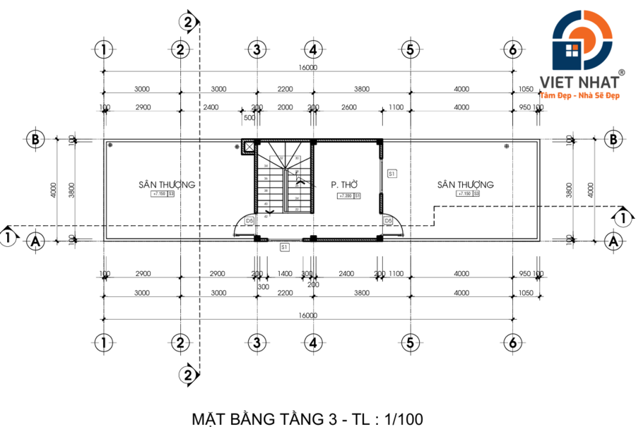 nhà phố 3 tầng đẹp