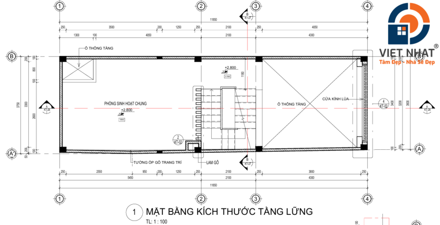 nhà phố 4 tầng