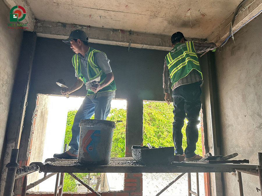 Các hạng mục công việc trong hoàn thiện nhà xây thô