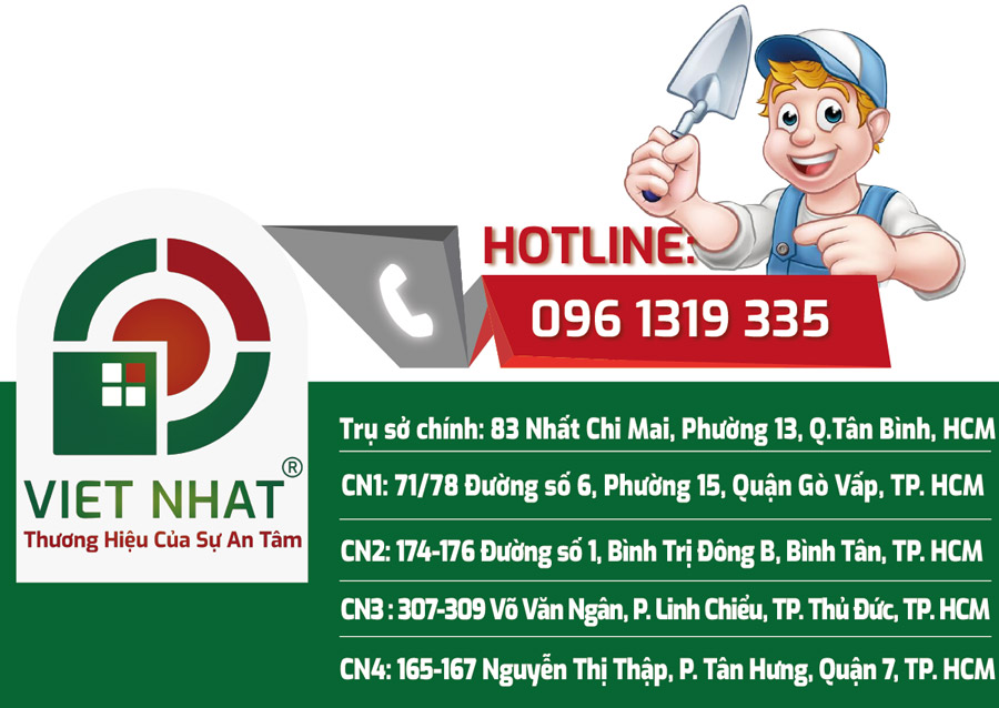 Thông tin liên hệ Việt Nhật Group - Công ty xây dựng uy tín TP.HCM