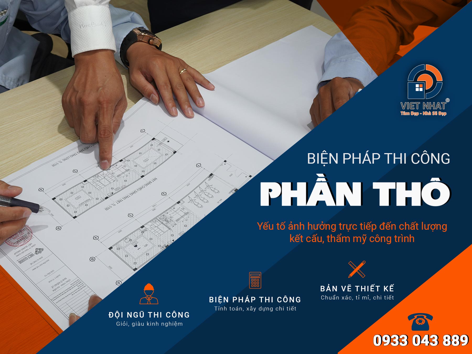 Biện pháp thi công phần thô nhà phố chất lượng, an toàn, tiết kiệm