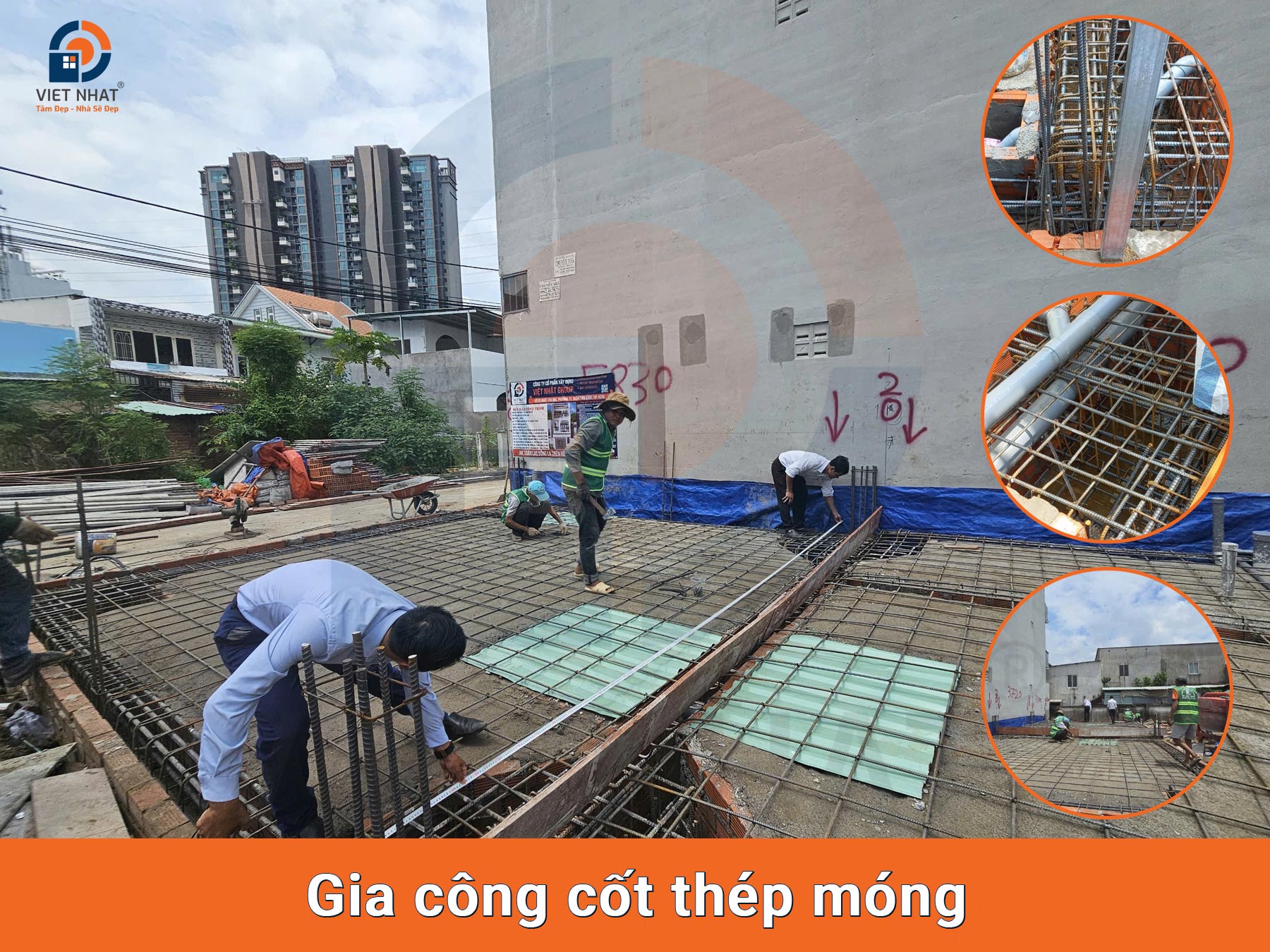 Gia công cốt thép móng