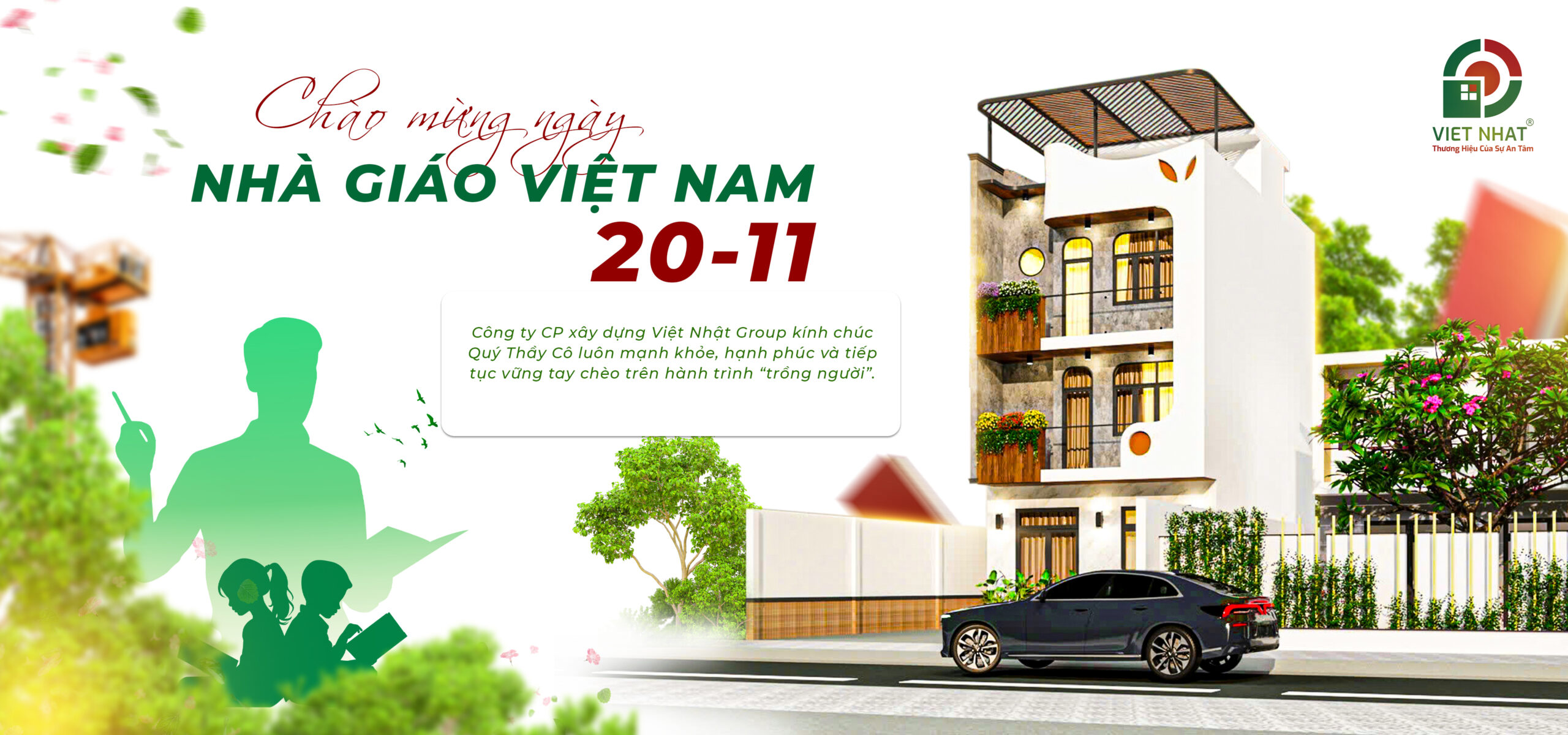 Banner ngày Nhà Giáo Việt Nam 20-11 