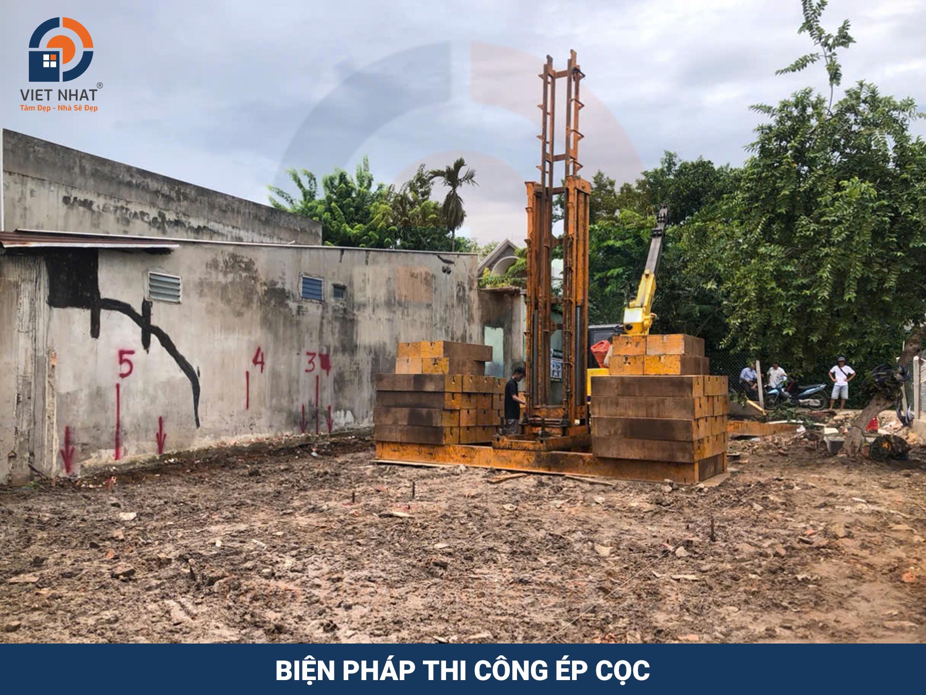 Biện pháp thi công ép cọc giải pháp gia cố đảm bảo an toàn