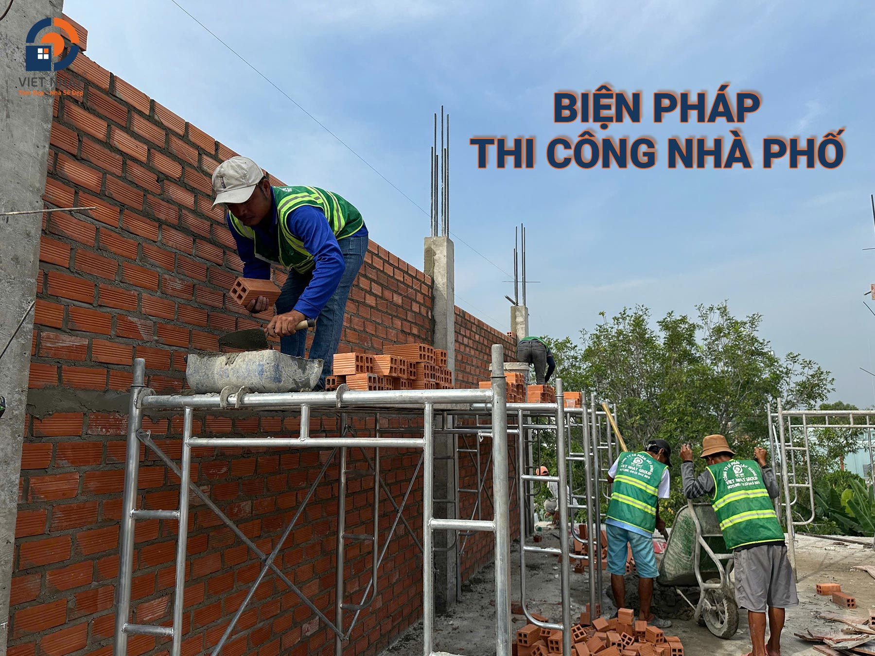 Biện pháp thi công xây dựng nhà phố