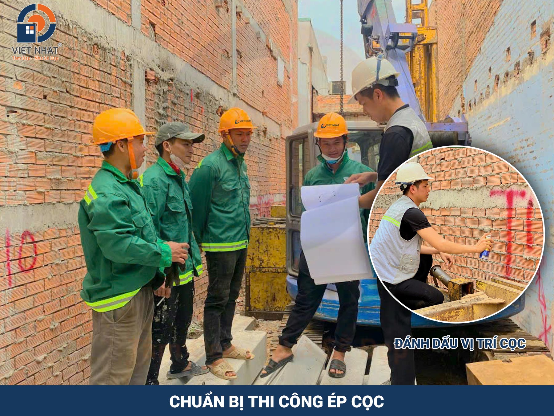 Công tác chuẩn bị thi công ép cọc