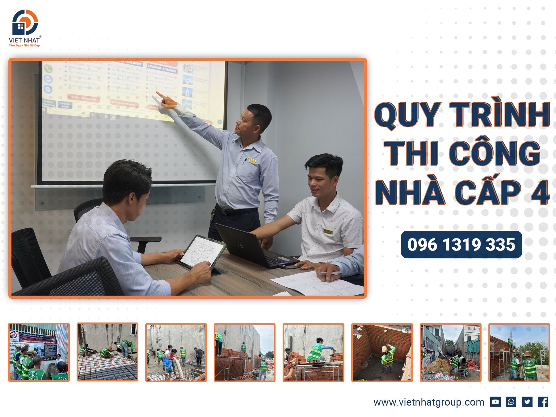 Quy trình thi công xây dựng nhà cấp 4 đúng tiêu chuẩn kỹ thật 