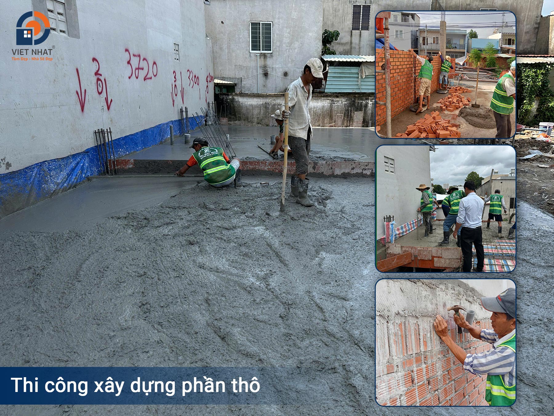 Thi công xây dựng phần thô