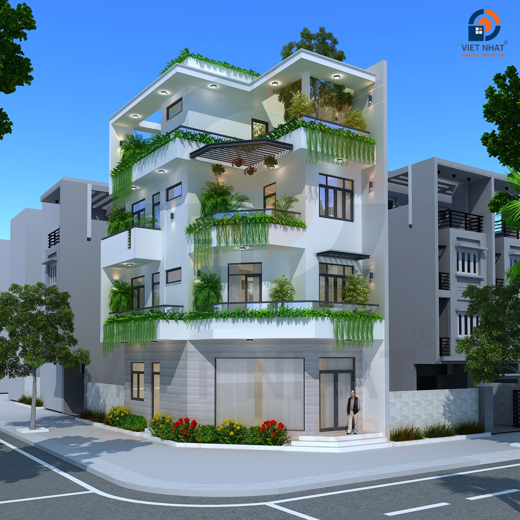 Mẫu nhà phố thương mại