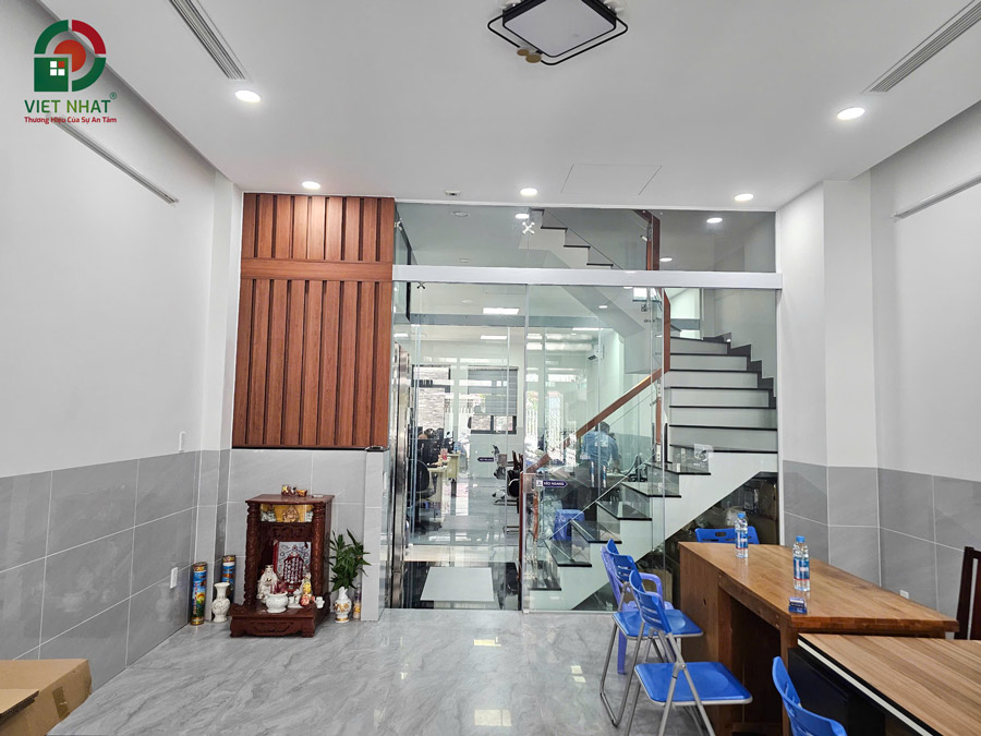 Hình ảnh bàn giao khu vực làm việc và tiếp khách tầng trệt