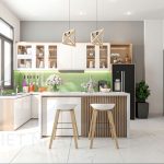 Thiết kế không gian phòng bếp nhà anh Sơn Thủ Đức
