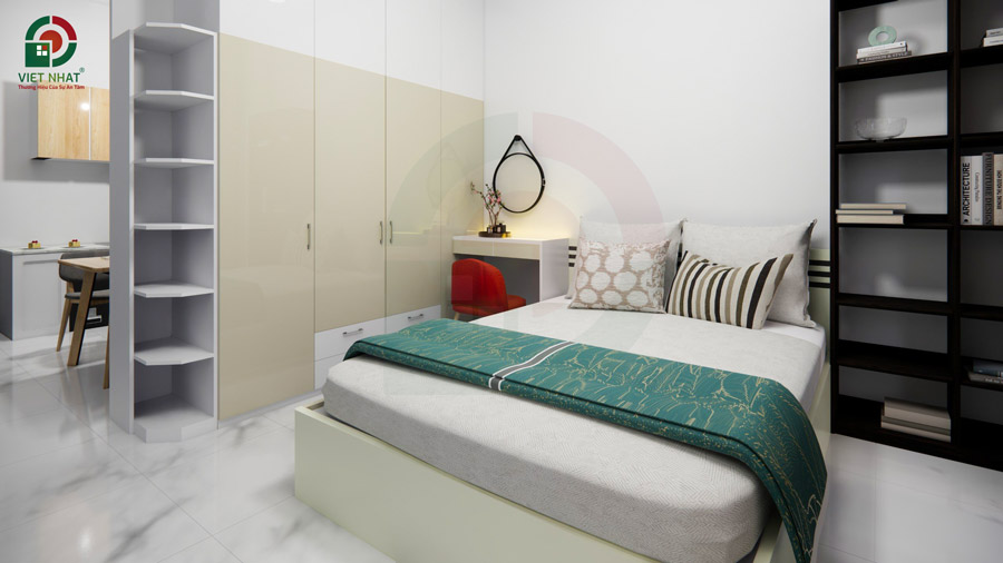 Thiết kế nội thất phòng ngủ căn hộ chung cư