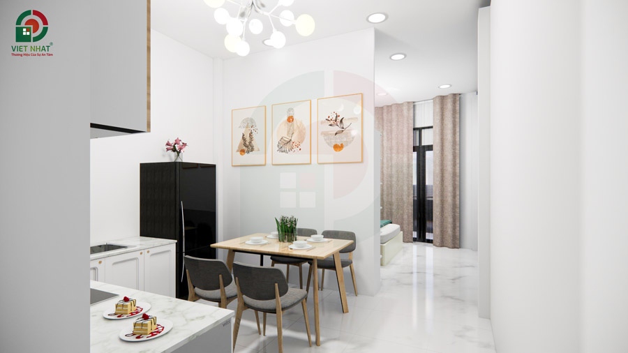 Thiết kế nội thất phòng ăn căn hộ chung cư