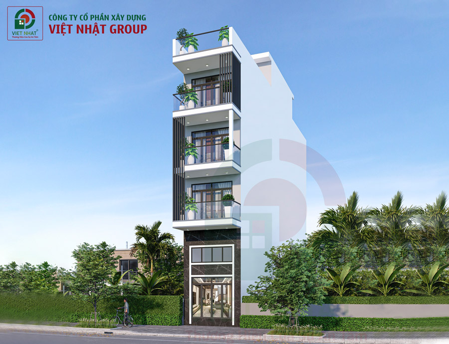 [Đang thi công] Thi công nhà phố hiện đại 1 trệt lửng 3 lầu 4x22m Anh Minh ở Quận 3 