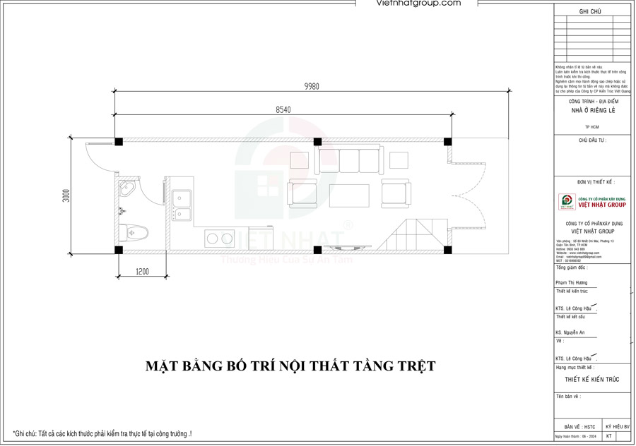 Phương án cải tạo tầng 1