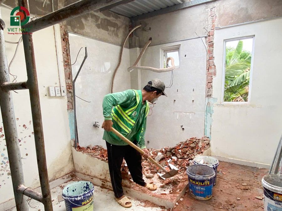 Hình ảnh thi công dọn xà bần