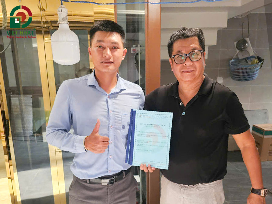 Việt Nhật Group ký hợp đồng sửa nhà trọn gói cùng Anh Long ở Bình Thạnh