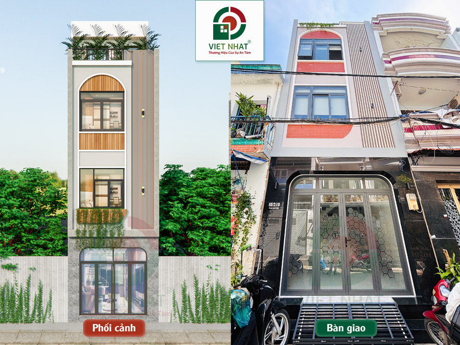 Thiết kế thi công trọn gói nhà 3 tầng Anh Thành ở quận Tân Bình 