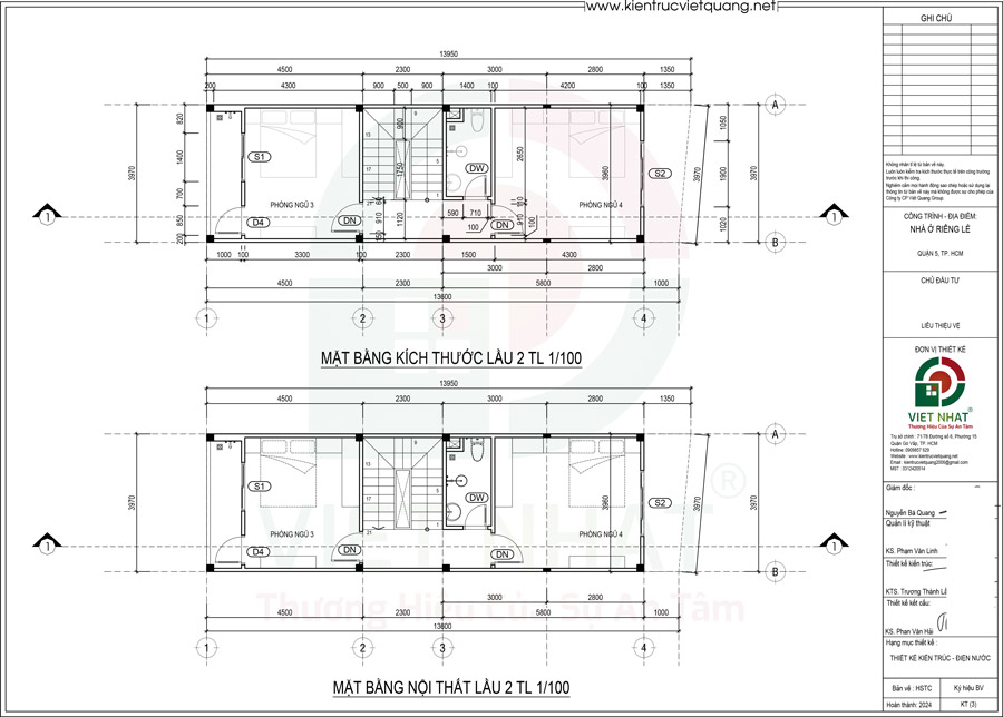 Quy trình xây nhà trọn gói 4 tầng 4x14m Chị Hồng ở Quận 5