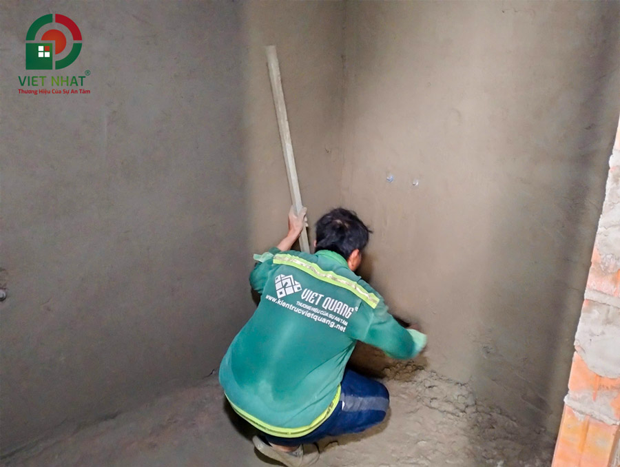 Hình ảnh thi công tô trát tường