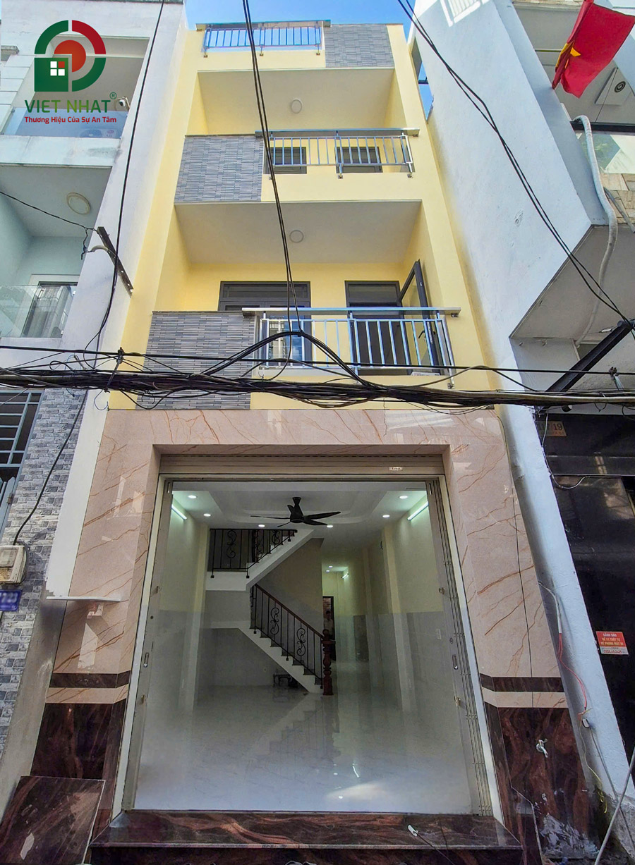 Quy trình xây nhà trọn gói 4 tầng 4x14m Chị Hồng ở Quận 5