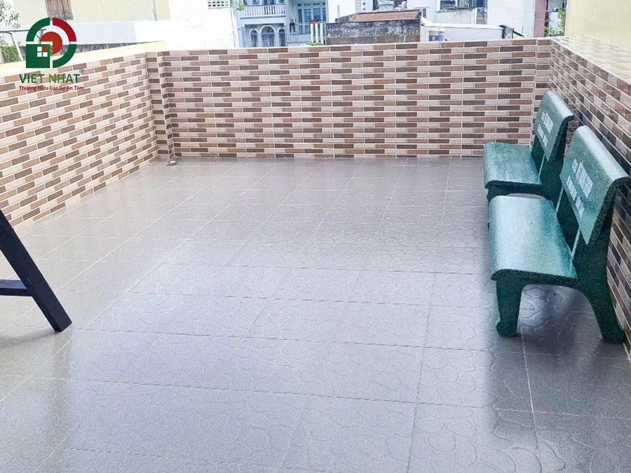 Hình ảnh bàn giao sân thượng