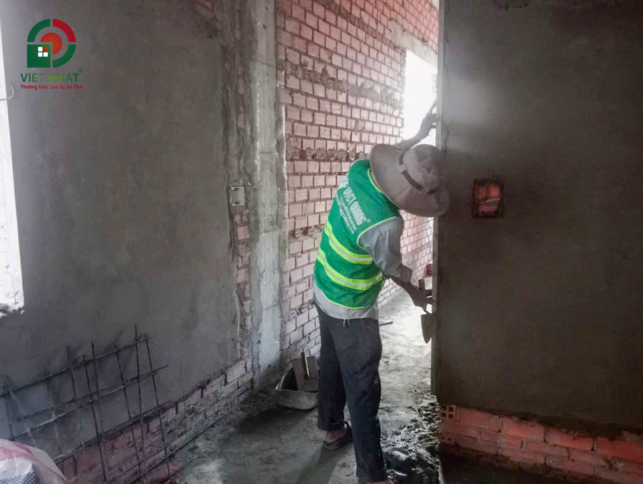 Hình ảnh thi công tô trát tường