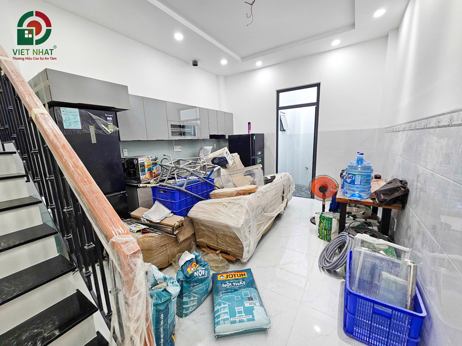 Hình ảnh thi công hoàn thiện phòng bếp