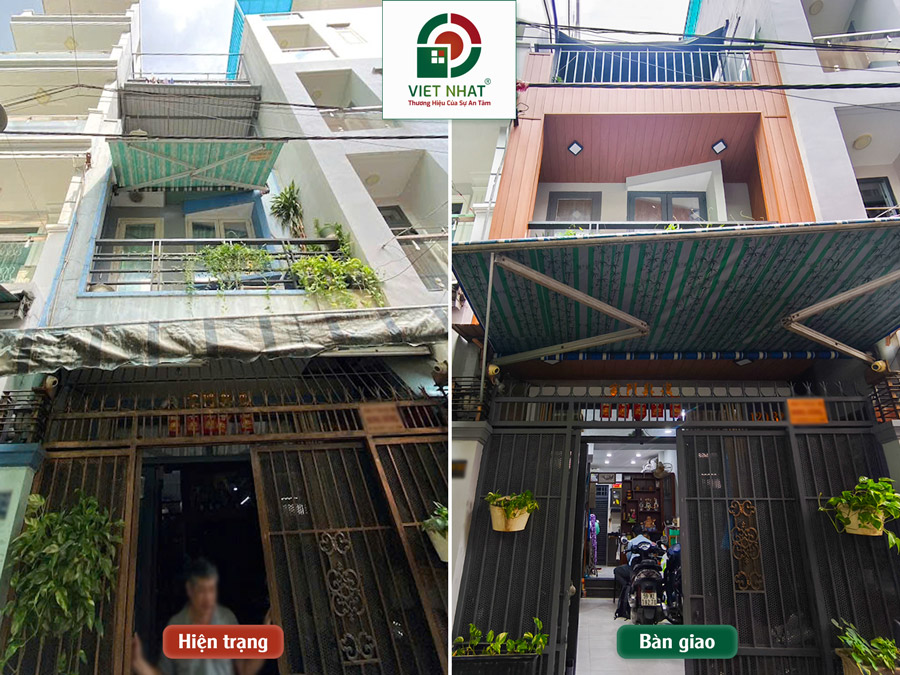 Sửa chữa nhà trọn gói 3 tầng nhà Chú Nghĩa ở Quận 11 