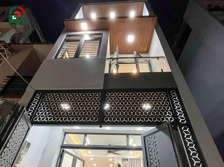 Xây dựng nhà phố 3 tầng trọn gói 4x14m Chị Chi ở Quận 7